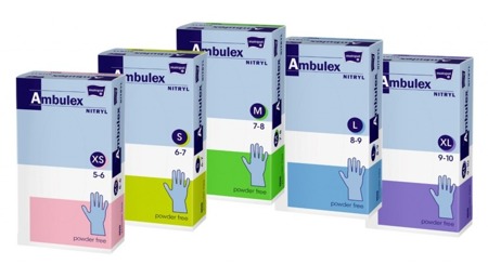 Rękawice nitrylowe niepudrowane AMBULEX